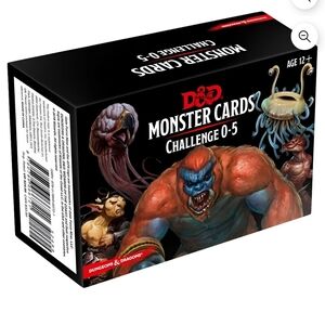Dungeons & Dragons Monster Cards Challenge 0-5